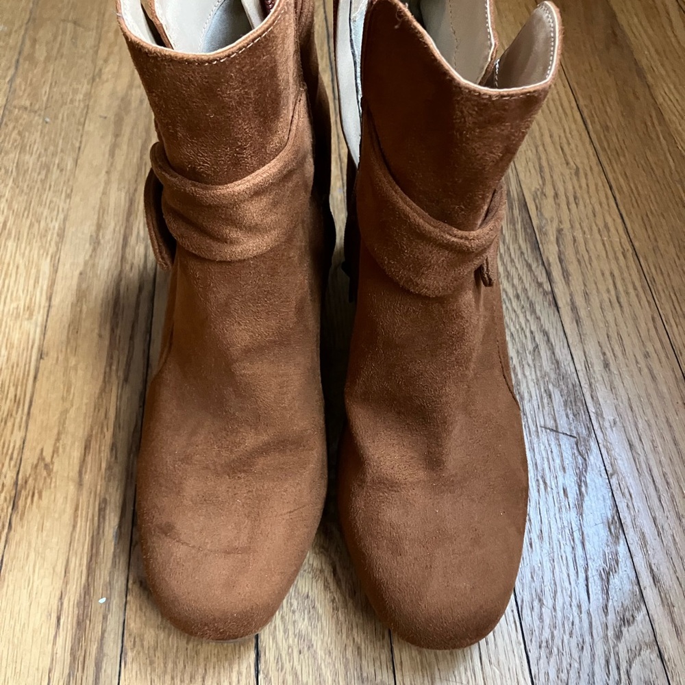 Brown Suede Ankle Boots